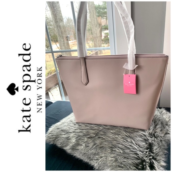 NWT Kate Spade genuine smooth leather tote - Picture 4 of 10